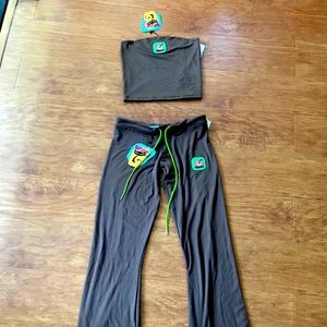 NEW OMIGHTY with tags set, Aloha tube top and Aloha pants